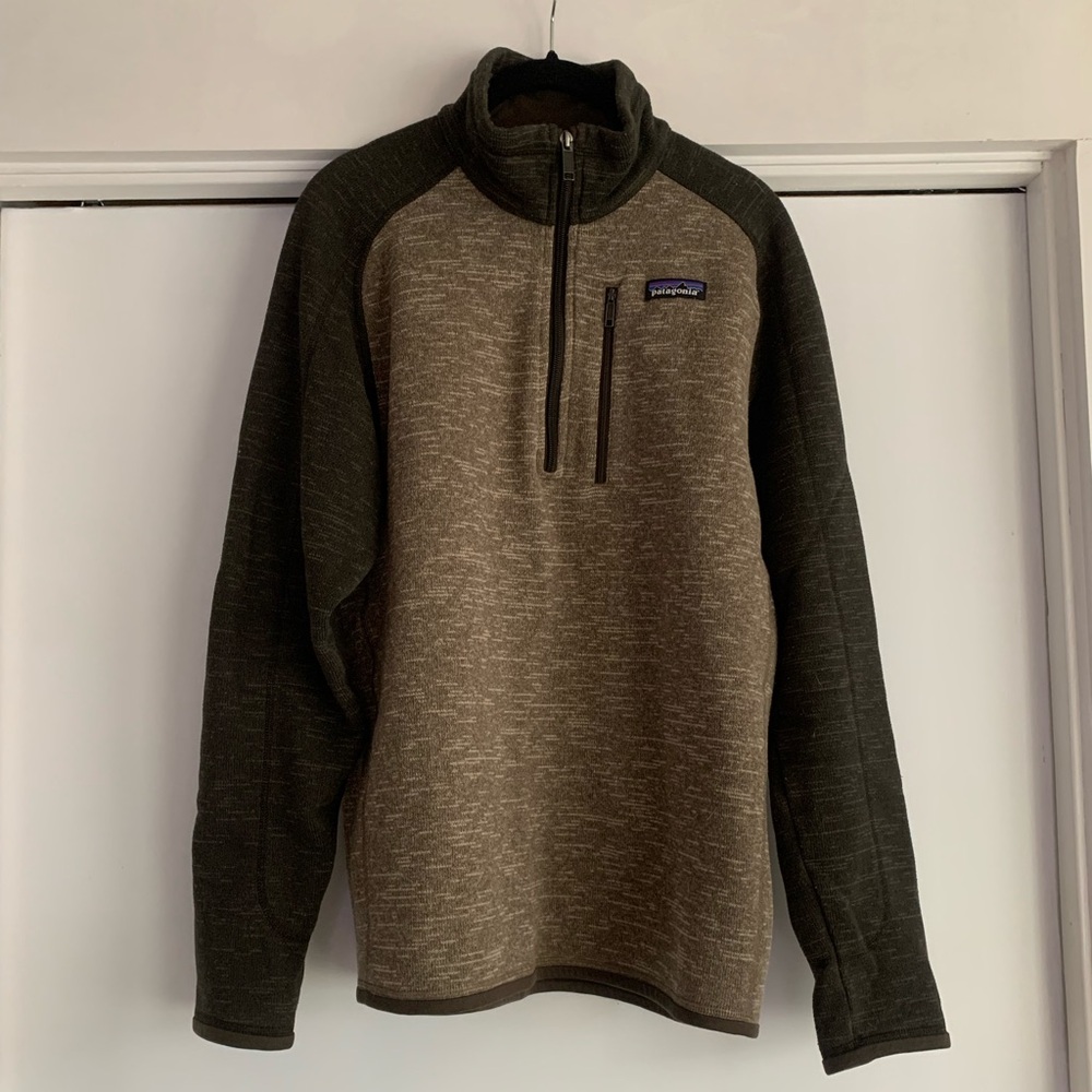 Patagonia brown and tan Quarter-Zip Pullover